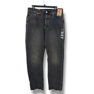 NEW Women's Levi's 501 Original Black Wash Jeans Size 31 High Rise Straight Leg